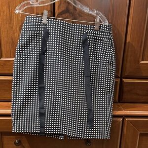 Black and White Polka Dot Skirt